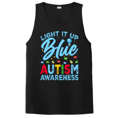 Light It Up Blue Autism Awareness PosiCharge Competitor Tank