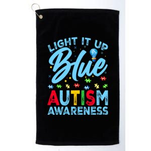 Light It Up Blue Autism Awareness Platinum Collection Golf Towel