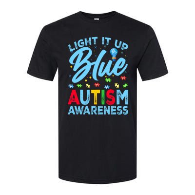 Light It Up Blue Autism Awareness Softstyle CVC T-Shirt