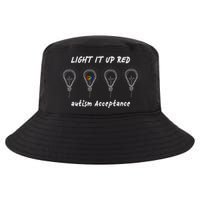 Light It Up Red Autism Acceptance Cool Comfort Performance Bucket Hat