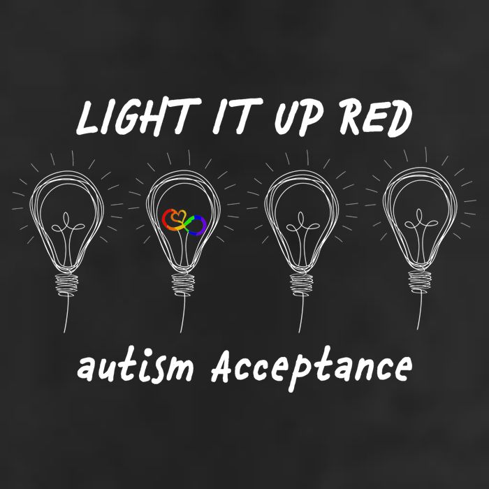 Light It Up Red Autism Acceptance Trucker Hat