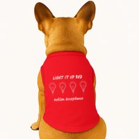Light It Up Red Autism Acceptance Doggie Tank