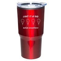 Light It Up Red Autism Acceptance Tumbler