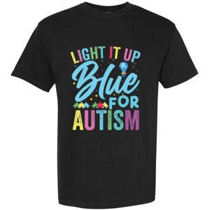 Light It Up Blue Autism Awareness Garment-Dyed Heavyweight T-Shirt