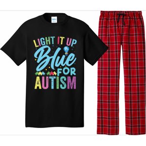 Light It Up Blue Autism Awareness Pajama Set