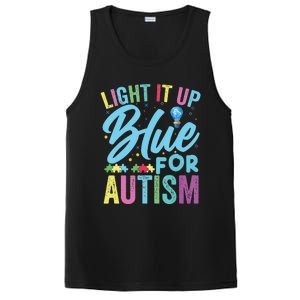 Light It Up Blue Autism Awareness PosiCharge Competitor Tank