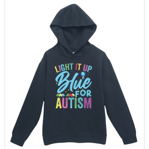 Light It Up Blue Autism Awareness Urban Pullover Hoodie