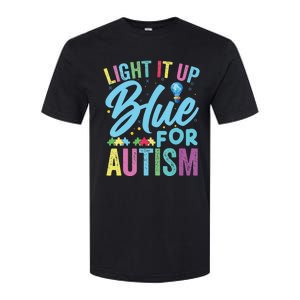 Light It Up Blue Autism Awareness Softstyle CVC T-Shirt