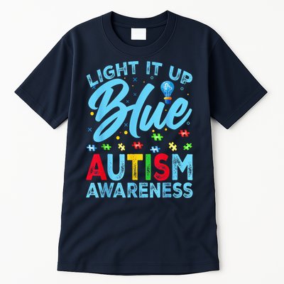 Light It Up Blue Autism Awareness Tall T-Shirt