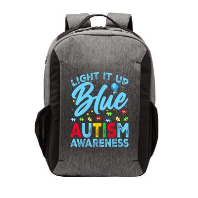 Light It Up Blue Autism Awareness Men Women Kids Vector Backpack
