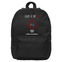 Light It Up Red Autism Acceptance Awareness 16 in Basic Backpack