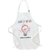 Light It Up Red Autism Acceptance Awareness Apron