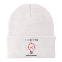 Light It Up Red Autism Acceptance Awareness Beanie