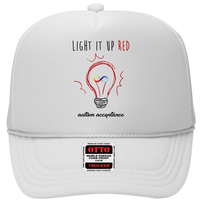 Light It Up Red Autism Acceptance Awareness Hat