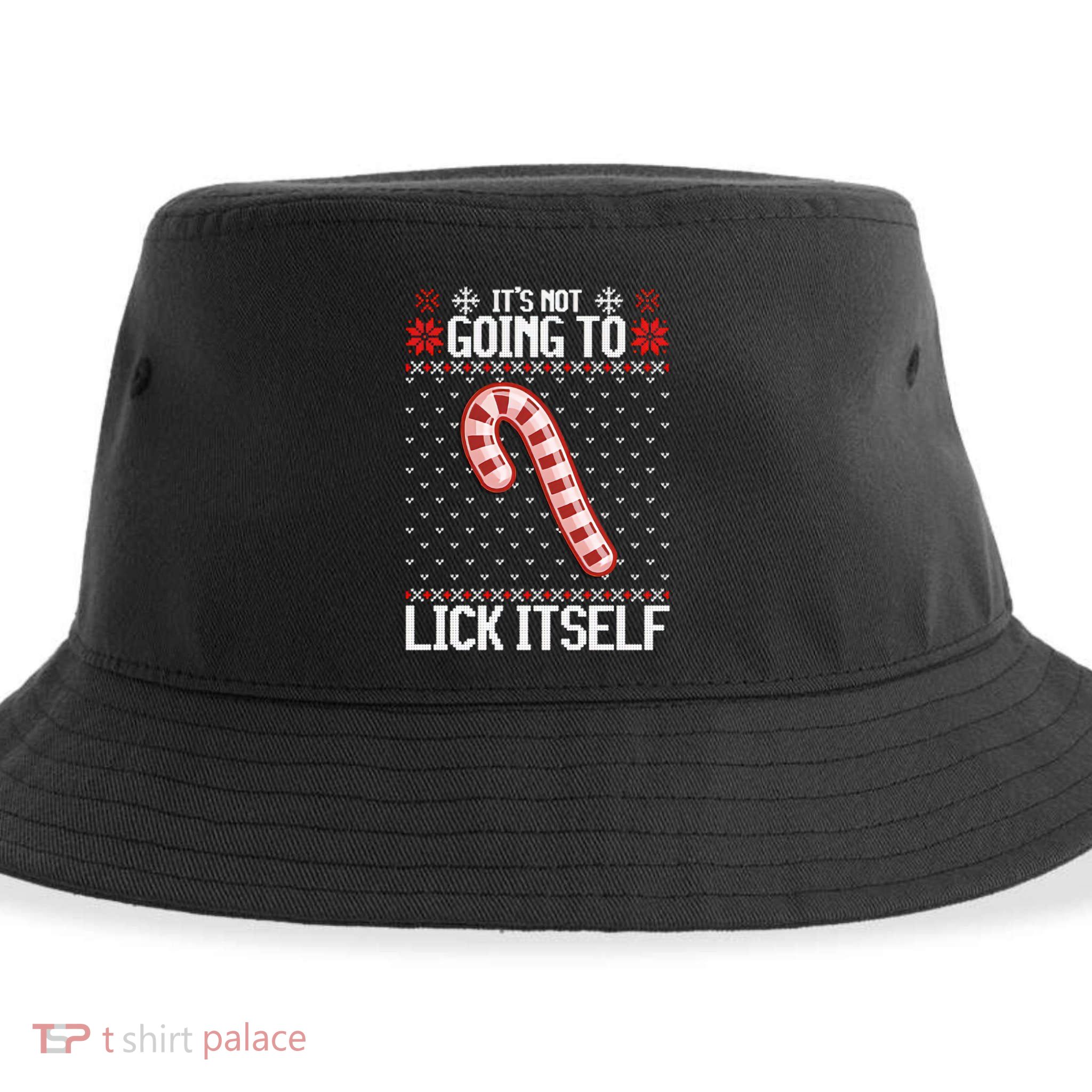 Lick Itself Ugly Christmas Sweater Sustainable Bucket Hat