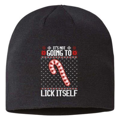 Lick Itself Ugly Christmas Sweater Sustainable Beanie