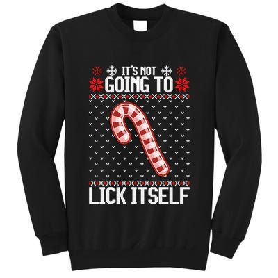 Lick Itself Ugly Christmas Sweater Tall Sweatshirt