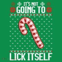 Lick Itself Ugly Christmas Sweater Mesh Reversible Basketball Jersey Tank