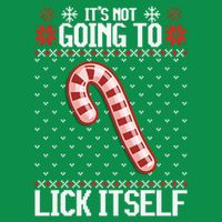 Lick Itself Ugly Christmas Sweater Poster