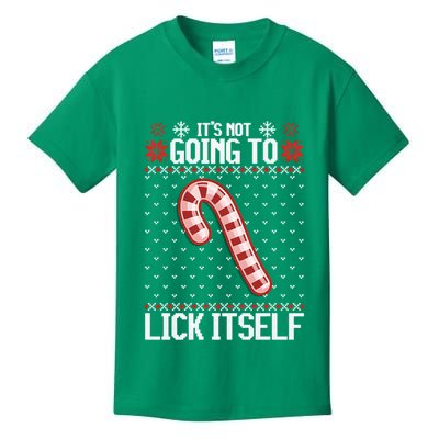 Lick Itself Ugly Christmas Sweater Kids T-Shirt