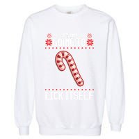Lick Itself Ugly Christmas Sweater Garment-Dyed Sweatshirt