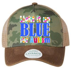 Light It Up Blue For Autism Awareness Month Legacy Tie Dye Trucker Hat