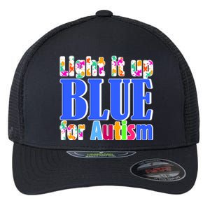 Light It Up Blue For Autism Awareness Month Flexfit Unipanel Trucker Cap