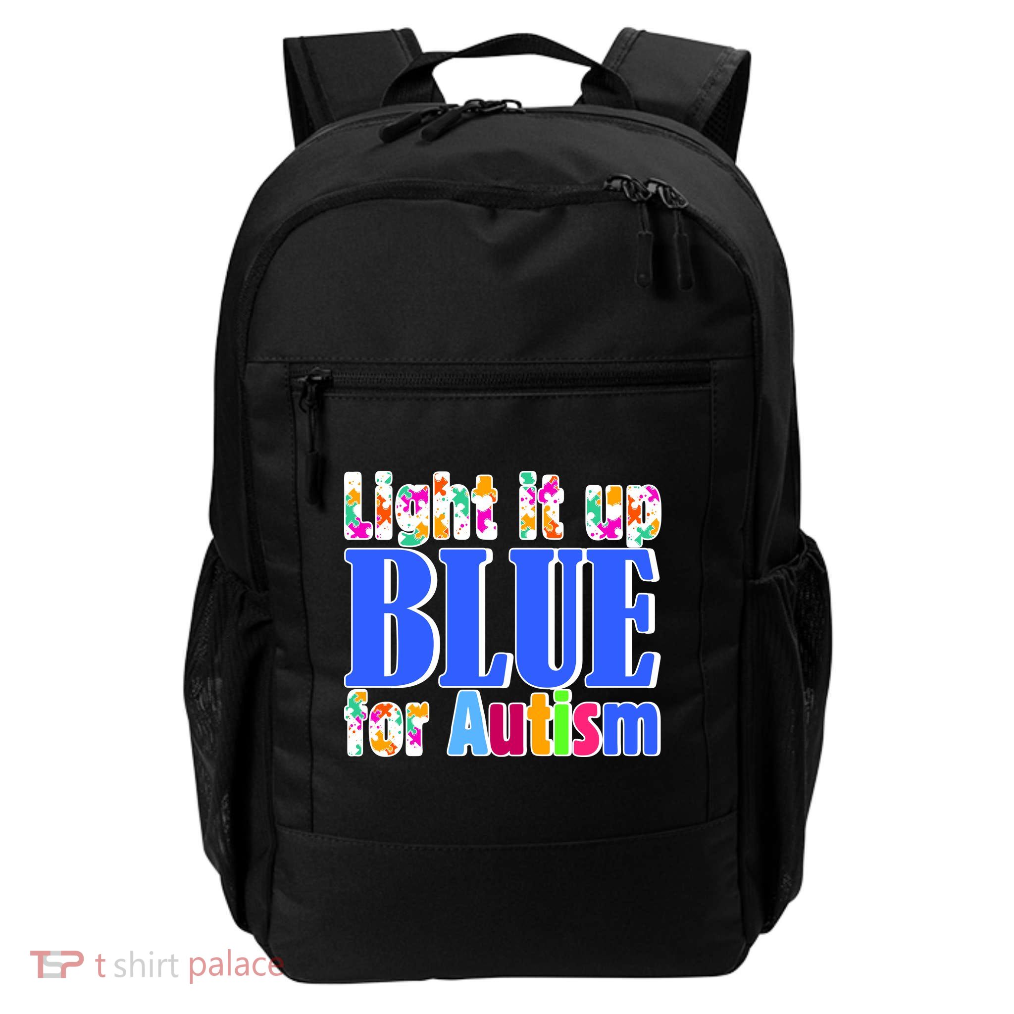 Light It Up Blue For Autism Awareness Month Daily Commute Backpack
