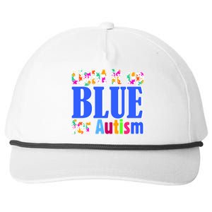 Light It Up Blue For Autism Awareness Month Snapback Five-Panel Rope Hat