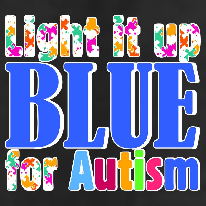 Light It Up Blue For Autism Awareness Month 15oz Campfire Ceramic Mug