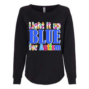 Light It Up Blue For Autism Awareness Month Womens California Wash Sweatshirt