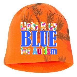 Light It Up Blue For Autism Awareness Month Kati - Camo Knit Beanie