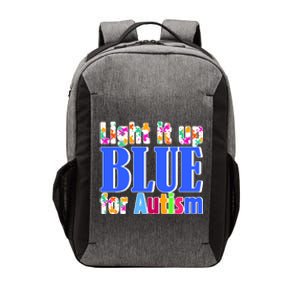 Light It Up Blue For Autism Awareness Month Vector Backpack