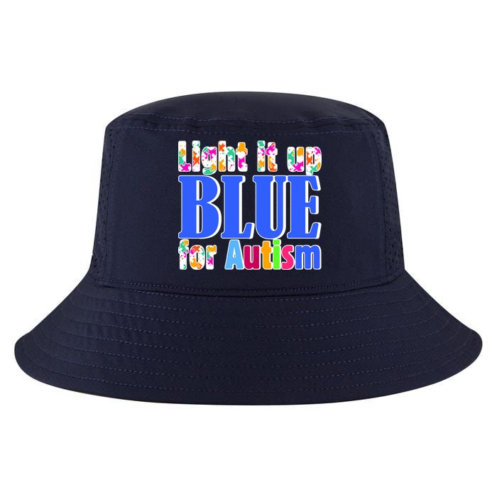 Light It Up Blue For Autism Awareness Month Cool Comfort Performance Bucket Hat