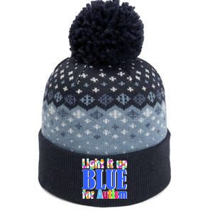 Light It Up Blue For Autism Awareness Month The Baniff Cuffed Pom Beanie