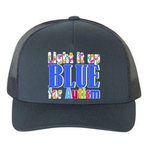 Light It Up Blue For Autism Awareness Month Yupoong Adult 5-Panel Trucker Hat