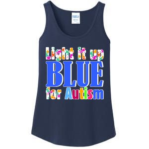 Light It Up Blue For Autism Awareness Month Ladies Essential Tank