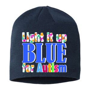 Light It Up Blue For Autism Awareness Month Sustainable Beanie