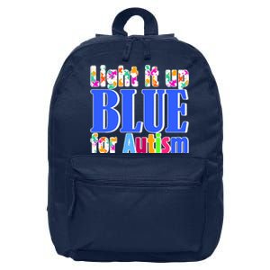 Light It Up Blue For Autism Awareness Month 16 in Basic Backpack