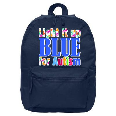 Light It Up Blue For Autism Awareness Month 16 in Basic Backpack
