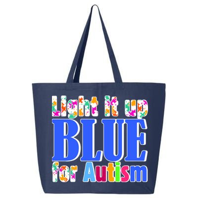 Light It Up Blue For Autism Awareness Month 25L Jumbo Tote