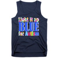 Light It Up Blue For Autism Awareness Month Tank Top