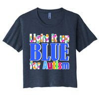 Light It Up Blue For Autism Awareness Month Crop Top