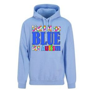 Light It Up Blue For Autism Awareness Month Unisex Surf Hoodie