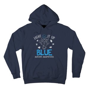 Light It Up Blue For Autism Awareness Month Hoodie