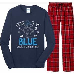 Light It Up Blue For Autism Awareness Month Long Sleeve Pajama Set