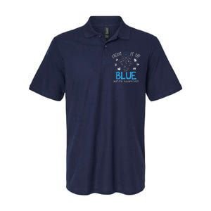 Light It Up Blue For Autism Awareness Month Softstyle Adult Sport Polo