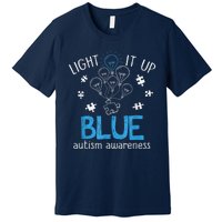 Light It Up Blue For Autism Awareness Month Premium T-Shirt