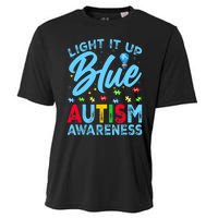 Light It Up Blue Autism Awareness Cooling Performance Crew T-Shirt