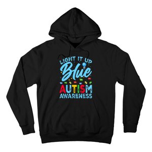 Light It Up Blue Autism Awareness Hoodie